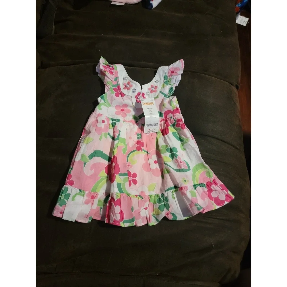 Gymboree floral mermaid dress with diaper cover‎ size 3 6 months nwt